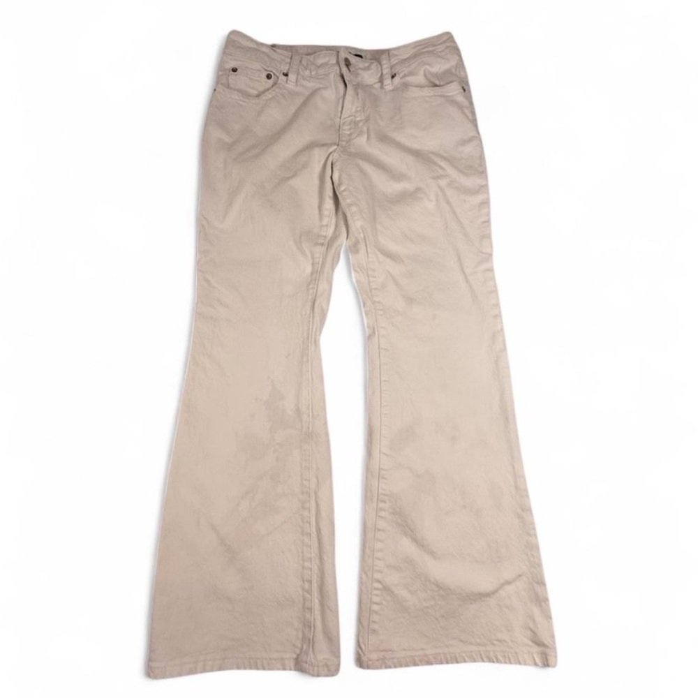 Aeropostale White Low Rise Flare Pants